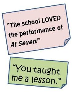 The school LOVED At Seven!